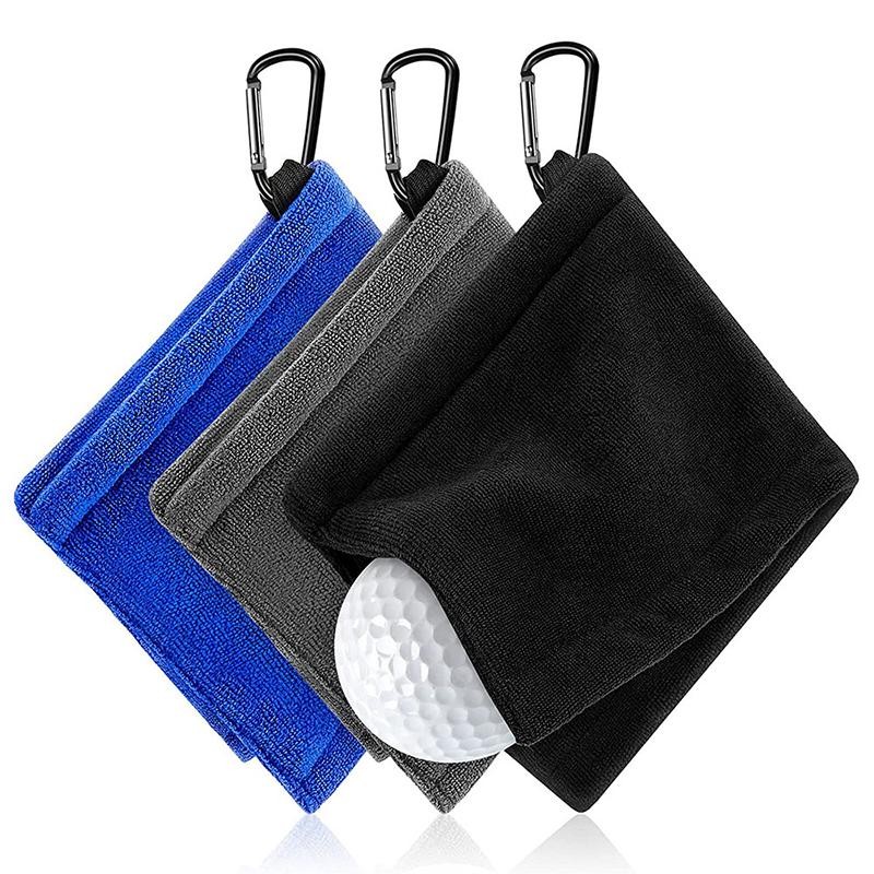 Tmoy Golf Ball Lau Vải Nhỏ Gọn Di Động Microfiber Mềm Hấp Thụ Lau Khăn Lau Golf Phụ Kiện Vệ Sinh TCS