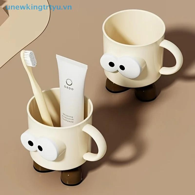 Unewtyu 1 Cái Cốc Nước súc Miệng Hộ Gia Đình Bàn Chải Đánh Răng Cốc Cặp Đôi Cô Gái Bàn Chải Đánh Răng Cốc Hoạt Hình Dễ Thương Cốc Rửa Chống Rơi VN