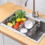 GIÁ ĐỠ GÁC BỒN RỬA CHÉN INOX - Điều Chỉnh Độ Dài, Thoát Nước Tiện Lợi