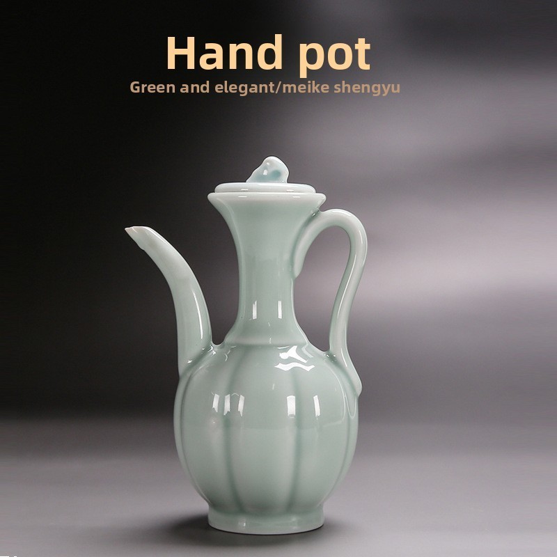 Ấm trà cầm tay Matcha Imitate Song Dynasty Gốm Ấm đun nước Làm ấm trà Matcha