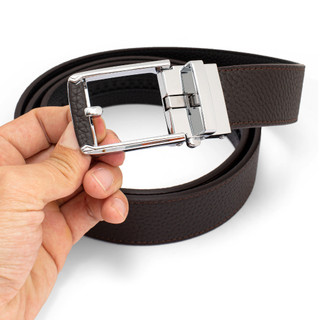 Thắt lưng nam da bò xỏ kim FTTLeather đa dạng màu sắc sang trọng đi làm công sở, đi chơi DF100510.