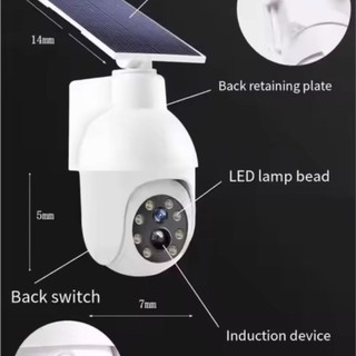 Đèn LED đường phố RATTANCO, Đèn giám sát mô phỏng chạy bằng cảm biến nhạy cảm, Độ sáng cao Treo tường IP65 Đánh giá chu vi đèn tường chống trộm