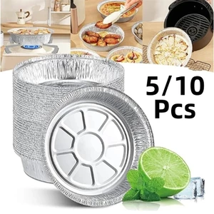 5 / 10 Chiếc Nồi Chiên Không Khí Dùng Một Lần Thiếc Khay Chống Dính Dầu Dễ Dàng Nấu Ăn Hàng Nhà Bếp