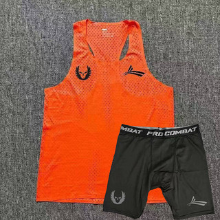 Sports Student Training Clothes Outfit Men's and Women's Marathon Racing Running Mesh Sleeveless Vest Track and Field Shorts Shorts 1FhS