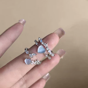 Nhẫn quà tặng thiết kế mở đầu màu xanh biển