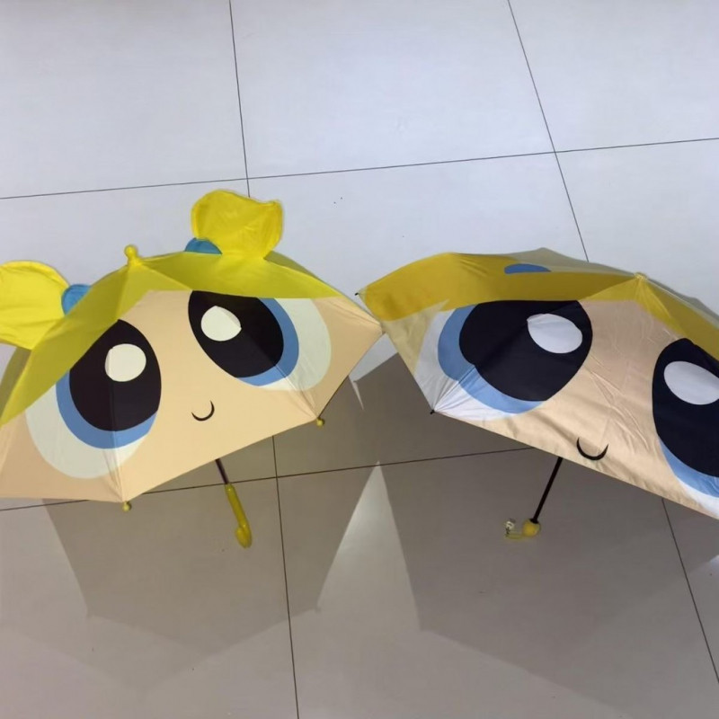 Ô đồng Powerpuff Girls siêu đáng yêu với thiết kế công dụng kép, phù hợp cho ngày mưa