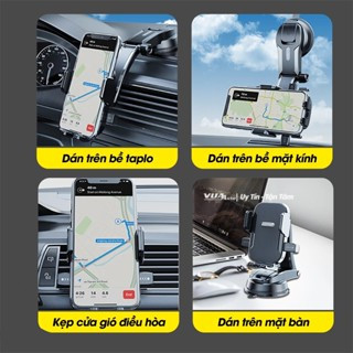 Giá Đỡ Điện Thoại Ô Tô A29, Kẹp Điện Thoại Mẫu Mới Hình Thác Nước Không Chắn Tầm Nhìn Khi Đi Xe xoay 360 độ