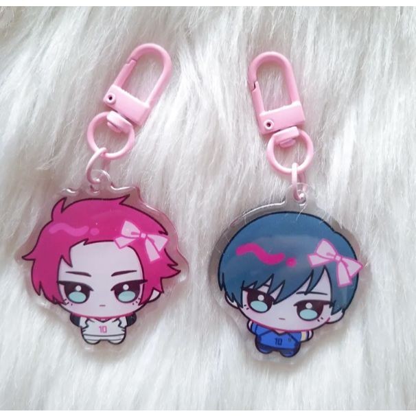 Móc Khóa Standee blue lock ribbon charms (sae + rin) chibigurumi ...