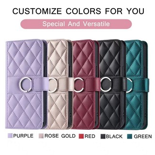 Ốp Lưng Cho Redmi 14C 13C 14R A3X A3 A4 K70E K70 Turbo 4 Note 13 14 Pro Plus 4G 5G Flip Wallet Case Da PU Khe Cắm Thẻ Đứng Có Dây Buộc