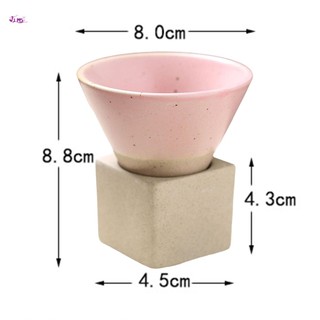 Cốc cà phê hình nón cổ điển Cốc trà gốm thô Nhật Bản dành cho các cuộc họp gia đình
