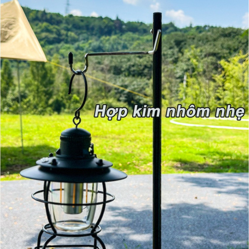 Giá Treo Đèn Camping,Móc Treo Đèn Lồng Cắm Trại Ngoài Trời Bằng Kim Loại Thông Dụng,xoay 270 °