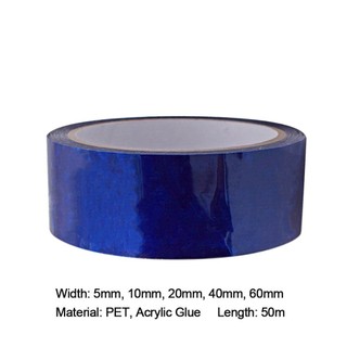 Nhãn dán niêm phong an ninh màu xanh 50m Nhãn chống thất lạc Băng keo Acrylic chống mài mòn độ nhớt cao để niêm phong / đóng gói