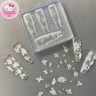 Moonlights 3D Hoa Khuôn Làm Móng DIY Silicone Dụng Cụ Làm Móng Hoa Cánh Hoa Thiết Kế Móng Tay Nhựa Khuôn Móng Tay Nghệ Thuật Khắc Bản Mẫu Làm Móng Tay EN