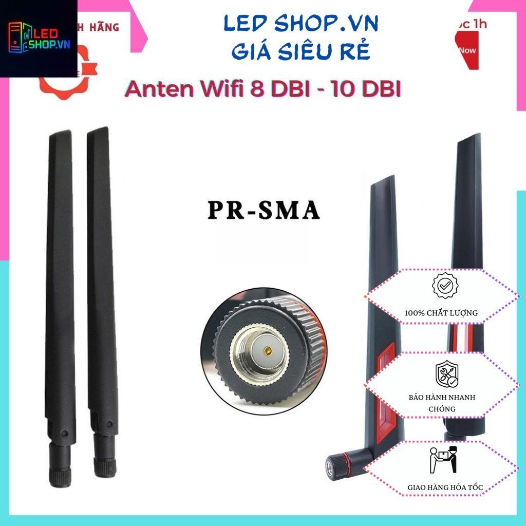 Anten sóng wifi Dualband 2.4G & 5G AC 8dBi - 10dbi