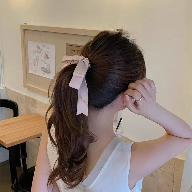 Kẹp Tóc Nữ Nhiều Lớp Ruy Băng Nơ Kẹp Tóc