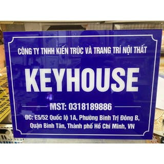 Biển số nhà chất liệu alu gương in uv