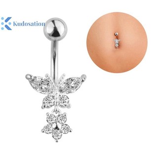 Kudosation Zircon Phẫu Thuật Thép Rốn Xuyên Bụng Nút Nhẫn Trang Sức Cơ Thể