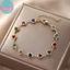 Vòng tay nữ phong cách Hàn Quốc với hạt zircon và đá ngọc trai, màu sắc đa dạng, hình tượng trái tim và ngôi sao - Quà tặng hoàn hảo