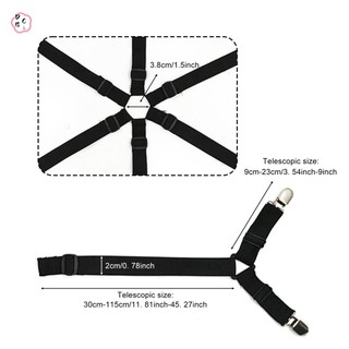 Dây buộc ga trải giường Crisscross Giữ ga trải giường chắc chắn và bó sát Kẹp ga trải giường Thích hợp cho các góc và nệm