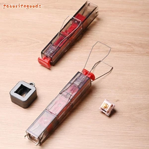 FAVORITEGOODS Switch Puller, 2 trong 1 Loại bỏ và thay thế Keycaps Puller, Công cụ tháo gỡ đa chức năng Bàn phím cơ Dụng cụ