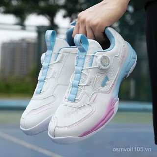 Giày thể thao dành cho cầu lông và tennis, khóa xoay, chống trượt, phù hợp nam nữ