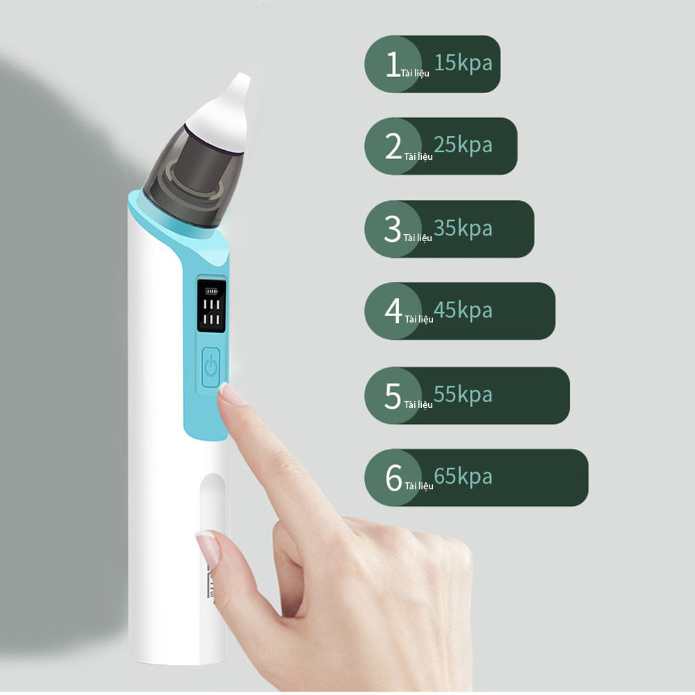 Máy hút mũi cho bé sơ sinh 6 chế độ cầm tay an toàn không đau tổn thương kèm sạc pin tiện dụng