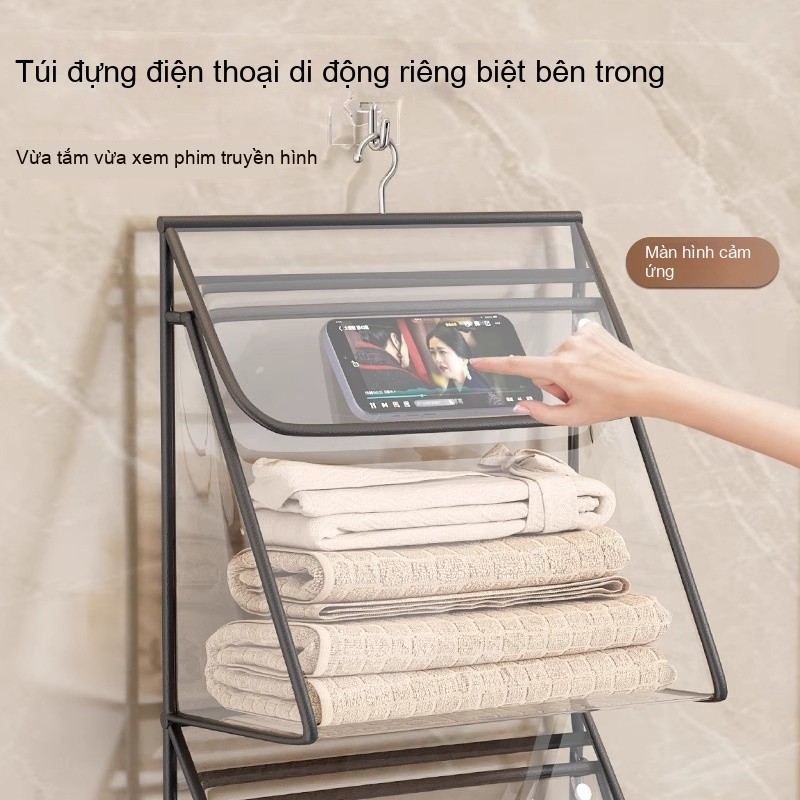 Túi Đựng Đồ Phòng Tắm Chống Nước, Túi Treo Trong Suốt Để Quần Áo & Điện Thoại, Tiện Ích Cho Gia Đình & Ký Túc Xá