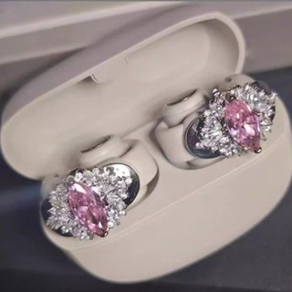 Khóa đường kính tai nghe NECKLACEMASK, Kẹp trang trí tai nghe DIY trang trí, Dễ dàng cài đặt Phụ kiện tai nghe Zircon có thể tháo rời