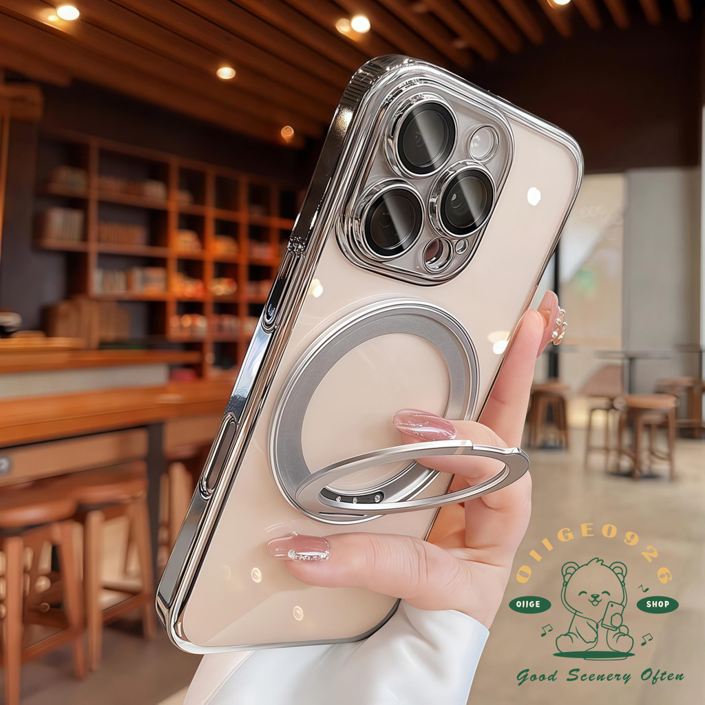 360 xoay khung từ tính Vỏ điện thoại iphone16 Pro Max 15 14 13 12 11 vỏ cho vỏ iPhone Vỏ mềm silicon TPU chống sốc