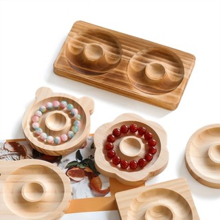 Khay Gỗ 10x10cm Dùng Làm Chiếu Trúc Đựng Hạt, Vòng Tay, Vòng Cổ DIY