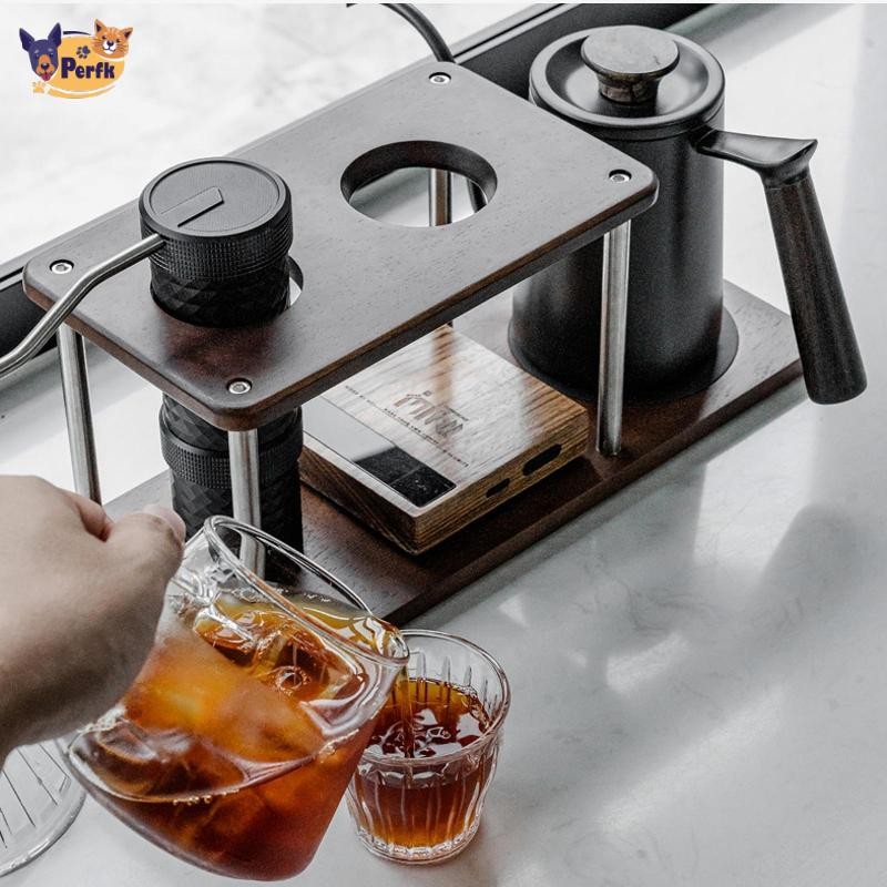Đế Cà Phê Nhỏ Giọt Đổ Trên Trạm Cà Phê Có Thể Tái Sử Dụng Đa Năng Sắp Xếp Giá Gỗ Trang Trí Với Đế Lọc