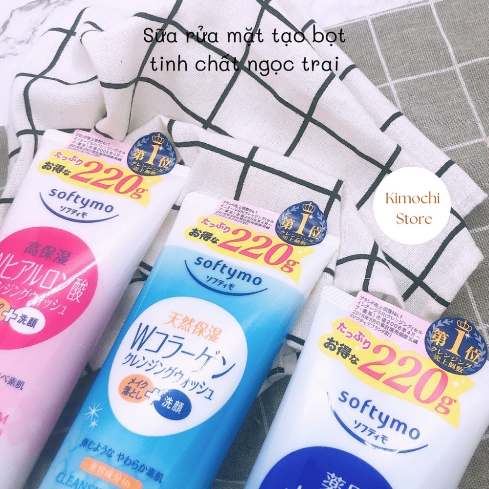 Sữa rửa mặt Kose Softymo Cleansing Foam Nhật Bản tuýp lớn 220g