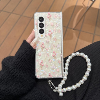 Samsung Galaxy Z Fold7/6/5/4/3 vỏ họa tiết hoa tulip hồng