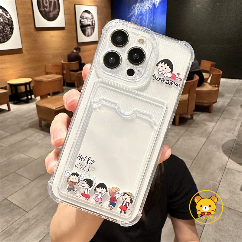 Vỏ Đựng Thẻ Crayon Shin-chan Cho Samsung Galaxy A17 A07 A56 A26 M36 A16 A06 M55 A55 A35 A25 A15 M15 F15 M54 5G 4G Vỏ Điện Thoại Ví Mềm Maruko Dễ Thương
