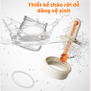 (SẴN) Lọ đựng gia vị kèm muỗng có thể điều chỉnh ngắn dài tiện lợi MAISON, Hũ đựng gia vị nhà bếp kèm thìa