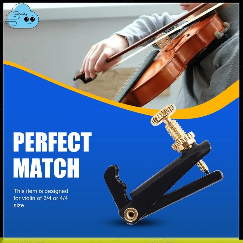 4 Chiếc Violin Fine Tuner Điều Chỉnh Với Đồng Mạ Vít Cho 3 / 4 4 / 4 Kích Thước Đàn Violin Phụ Kiện