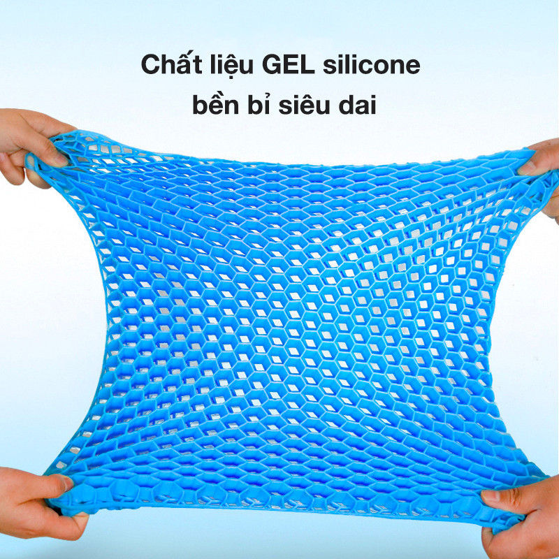 Đệm ngồi silicon 3D thoáng khí lót mông dùng cho ghế văn phòng thiền chống mỏi và thâm mông