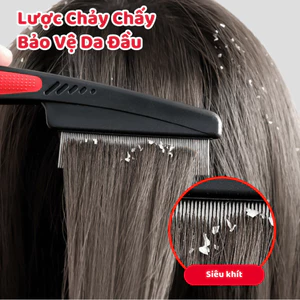 Lược Chải Chấy Lược Chải Chí Lược Chải Gàu Thép Không Gỉ Lược Bí Siêu Bền Không Đau Không Gãy