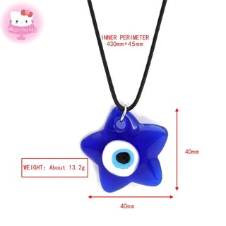 Moonlights Devil 's Mặt Dây Chuyền Vòng Cổ Dành Cho Nữ Trái Tim Ngôi Sao Tròn Kính Xanh Ten Xương Đòn Dây Chuyền Vintage Phụ Kiện Trang Sức EN