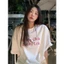 Áo thun phông cộc tay dành cho nam nữ phối họa tiết in chữ chất liệu cotton thoáng mát dành cho mùa hè MT33 SP343