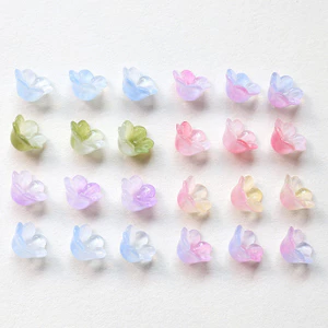 Kính Lily Của Thung lũng Hoa Cổ Tích Vẻ Đẹp Chuyển Đổi Nhiều Màu Sắc Mũ Hoa Tự Làm Handmade Trang Sức Mặt Dây Chuyền Bông Tai Vòng Cổ Chất Liệu Đính Hạt
