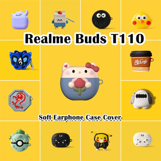 [imamura] Dành Cho Vỏ Realme Buds T110 Vỏ Silicon Mềm Đổi Mới Hoạt Hình Tai Nghe Ốp Lưng NO.2