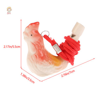 TWE 1 Màu Vẽ Nước Chim Còi Gốm Nước Chim Còi Nhạc Cụ Dễ Thương Ngoài Trời Đội Thể Thao Còi VN