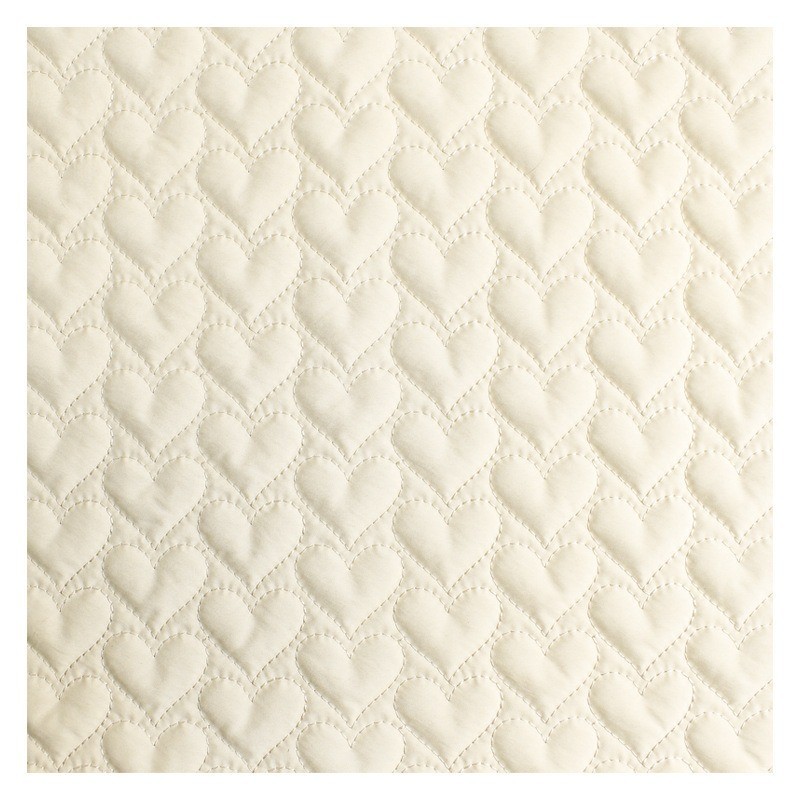 Túi Cotton Thêu Hình Trái Tim Quilted Vải Cotton 1 Mét TJ22165