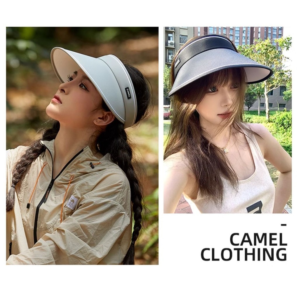 Ảnh Mũ chống nắng ngoài trời CAMEL CROWN Mũ rỗng cho nữ Mùa hè chống tia cực tím Mũ chống nắng vành lớn 3