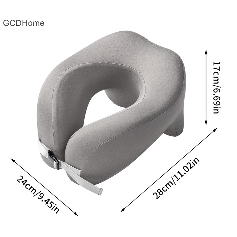Gcdhome Cổ Xốp Du Lịch Hình Chữ U Nguyên Chất Cho Máy Bay Văn Phòng Phòng Ngủ Cổ Tử Cung Chuyến Bay Ngủ Cổ Hỗ Trợ HOT