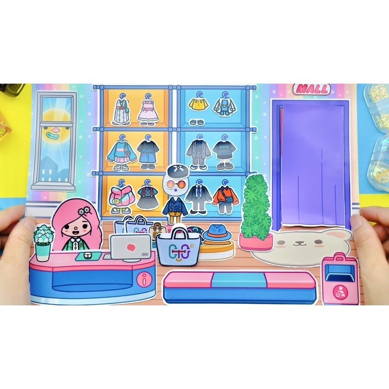 Cửa hàng quần áo của Toca - Búp bê giấy- Size to