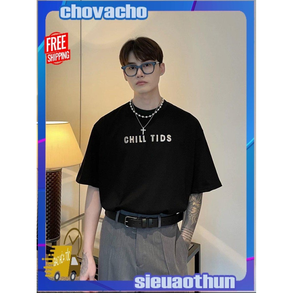 Áo thun Stee Cổ tròn in CHILL TIDS Localbrand ICVCVNI Unisex
