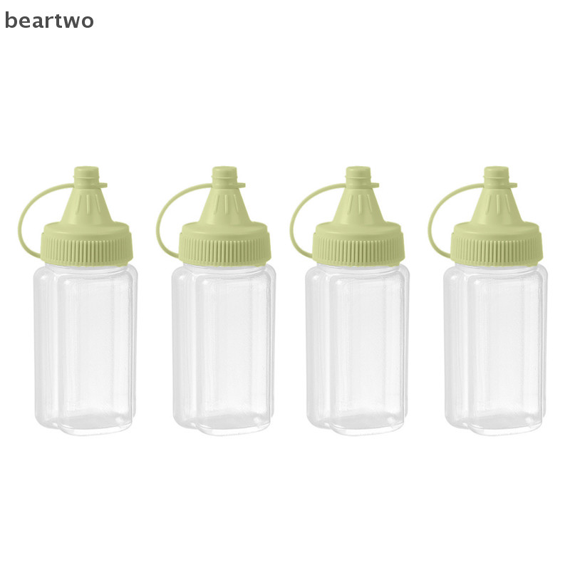 < Beartwo > Hộp đựng gia vị bằng nhựa ép nước sốt Vuốt Trang điểm Gia vị Salad Hộp đựng thịt nướng ngoài trời Cắm trại đẹp