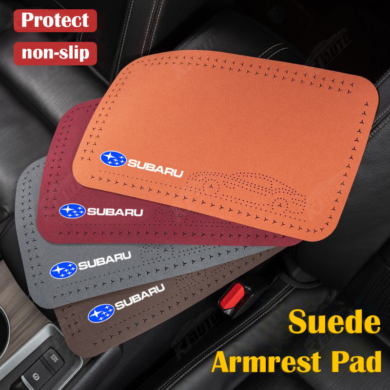 Subaru Da Lộn Tay Hộp Bảo Vệ Miếng Lót Cao Cấp Nam Kinh Doanh Tùy Chỉnh Phụ Kiện Nội Thất Ô Tô Cho Subaru BRZ Forester Legacy Outback WRX WRX STI Impreza XV